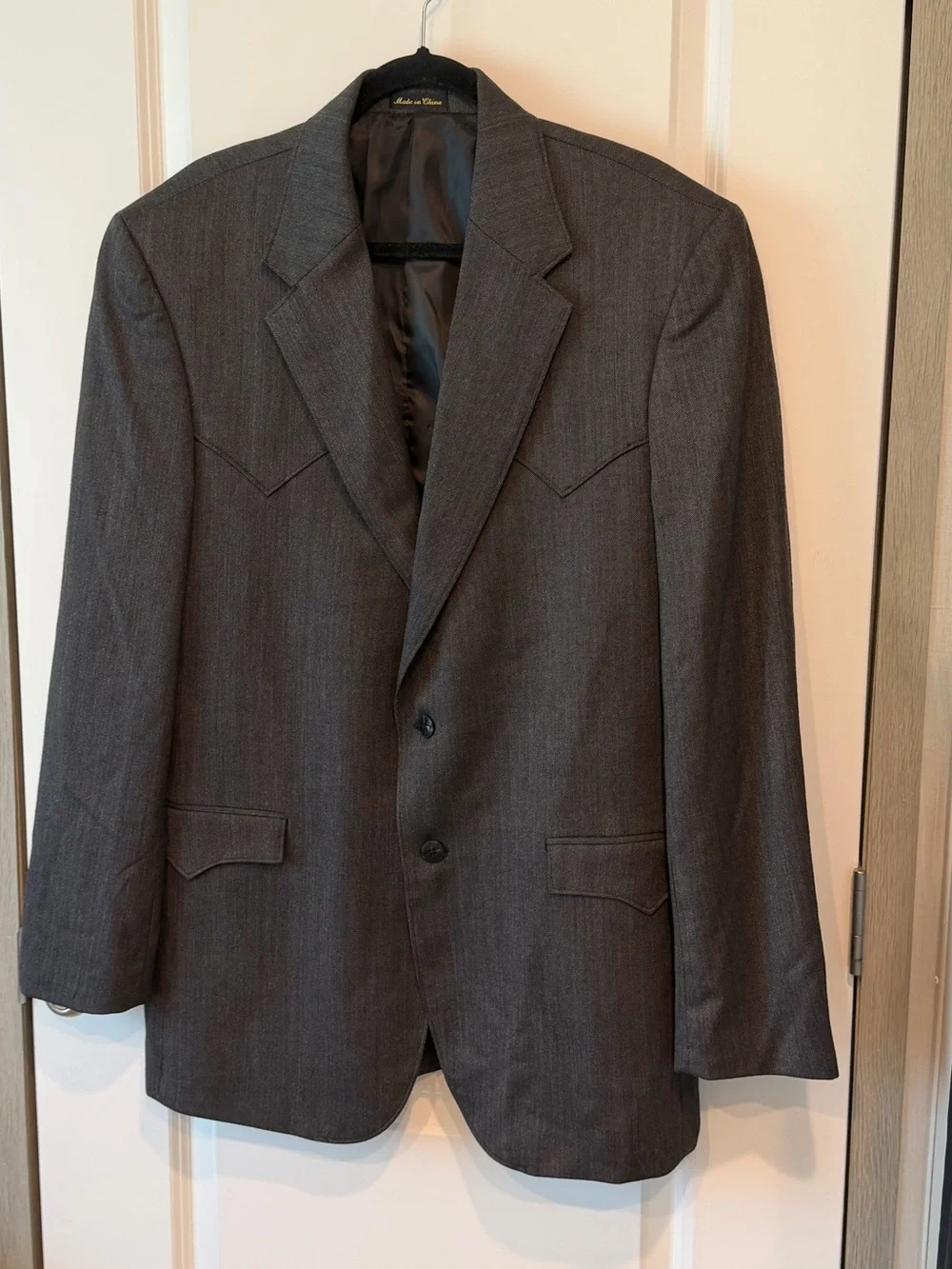 Vtg Circle S Ranch & Western Wear Blazer Mens 44L Sport Coat Cowboy Country USA